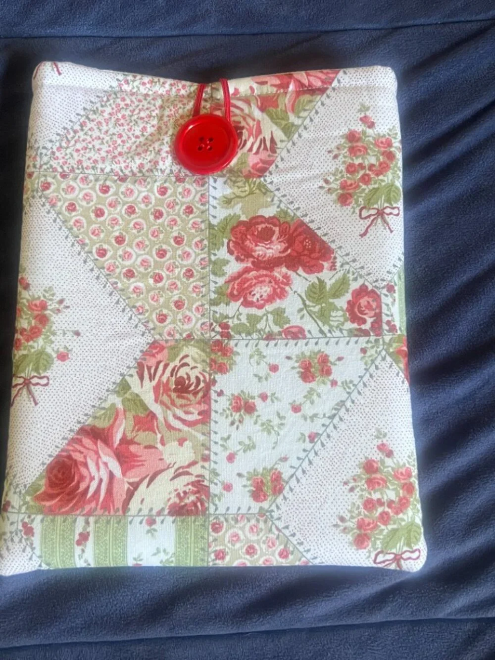 NWOT Kindle Paperwhite Pouch: Padded Handmade eReader Button Case, Book Sleeve